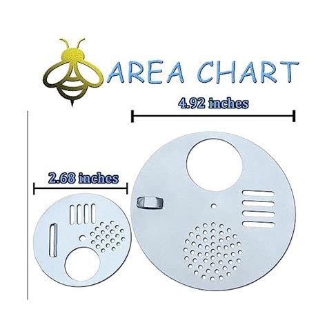 stainless steel beehive box entrance entry disc|Amazon.com: Bee Entrance Disc.